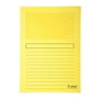 Exacompta Paquete de 25 subcarpetas con ventana amarillo claro A4